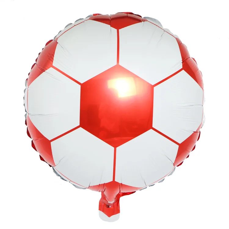 1 шт. 18 дюймов Футбол шар из алюминиевой фольги для футбола металлический майларовая воздушные шарики для украшения для День рождения