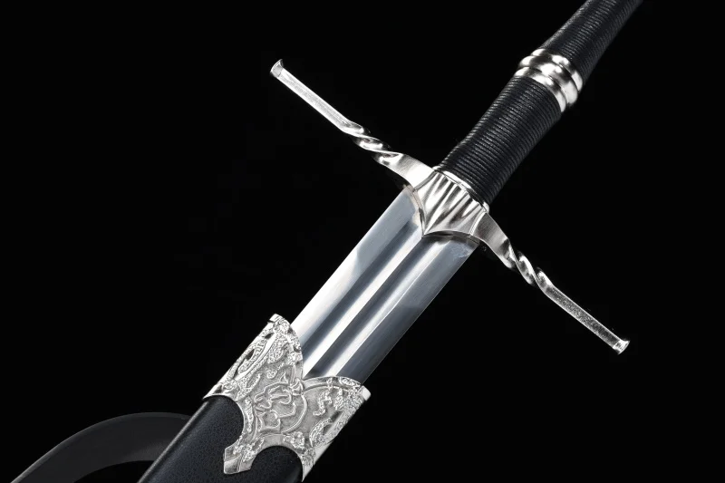 Rivia Sword-нержавеющая сталь средневековые мечи Стиль Настоящее лезвие без острых деревянных ножны с ремешком-декоративный реквизит для выступлений