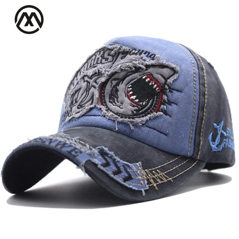 New baseball cap men's bone male hat SHARKS baseball cap shark animal