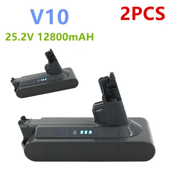 

2PCS 100% 25.2V 12.8A Li-ion vacuum cleaner Rechargeable battery for Dyson V10 Absolute V10 Fluffy cyclone Motorhead SV10
