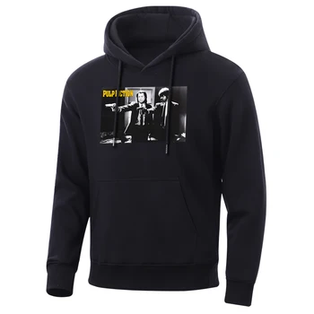 

Men Hoodie Pulp Fiction Mens Sweatshirt 2020 Spring Autumn Hot Streetwear Hoodies Hip Hop Casual Fleece Hoody Men'S Sweatshirts