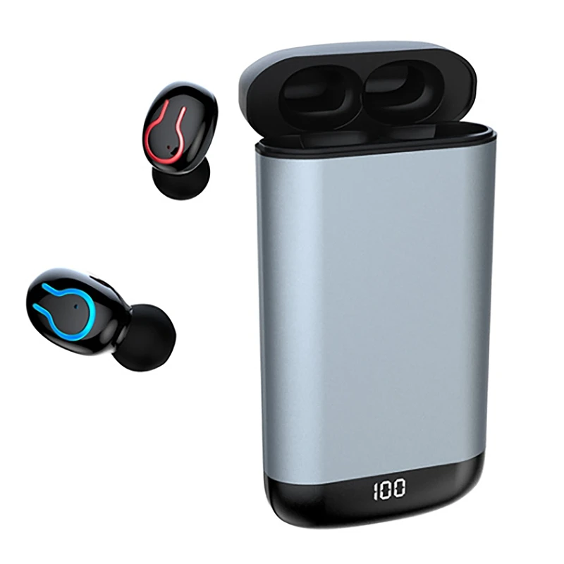 HBQ Q66 сплав Батарея TWS Bluetooth гарнитура с цифровым дисплеем зарядка шумоподавление