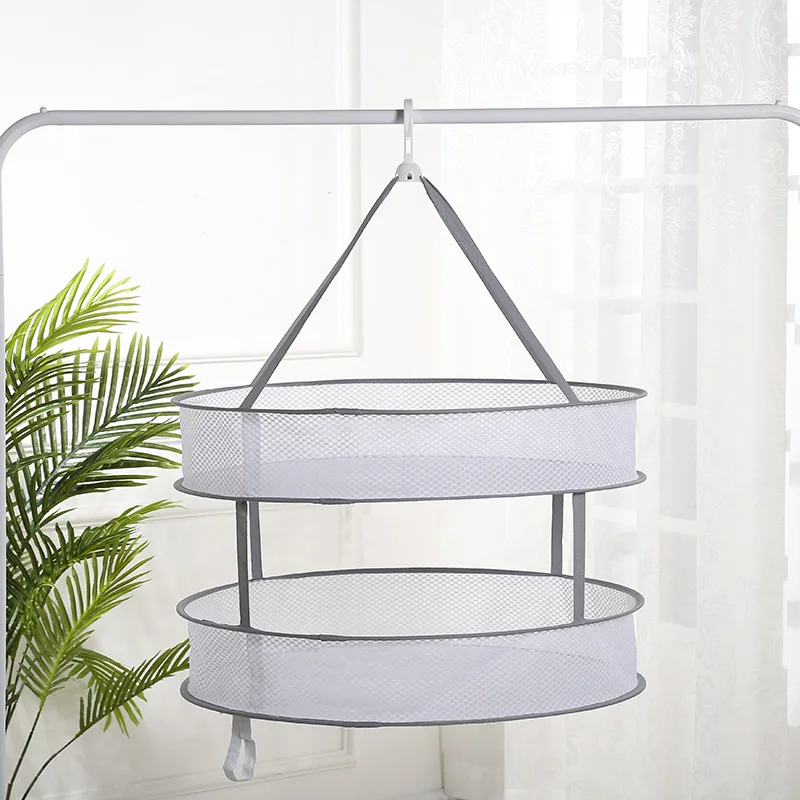 1pc Foldable Clothes Drying Net Basket Socks Underwear Sweater Drying Net Hanging Clothing Drying Basket Organizer Protect Cloth 3