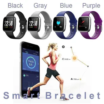 

V12C Smart Watch Bracelet Fitness Tracker Blood Pressure Heart Rate Pedometer