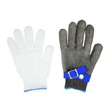 Защитные перчатки из нержавеющей стали с защитой от ударов и металлической сеткой