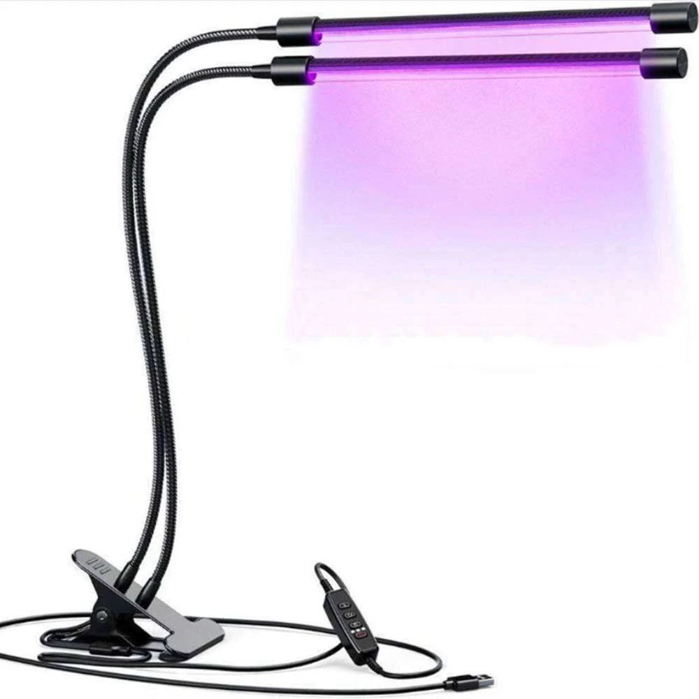 Full Spectrum LED 4 Tube Planting Light Flexible Clip USB Power Desktop Plant Growth Lamp Indoor Plant Growth Light For Flowers 10