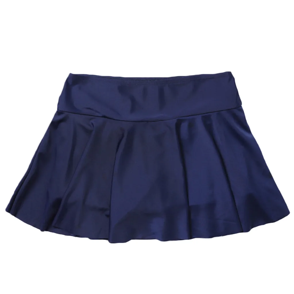 Women's High Waisted Swim Bottom Athletic Swimsuits Tankini Skirt With Panty Swimwear women bikinis mujer maillot de bain femme - Цвет: Navy