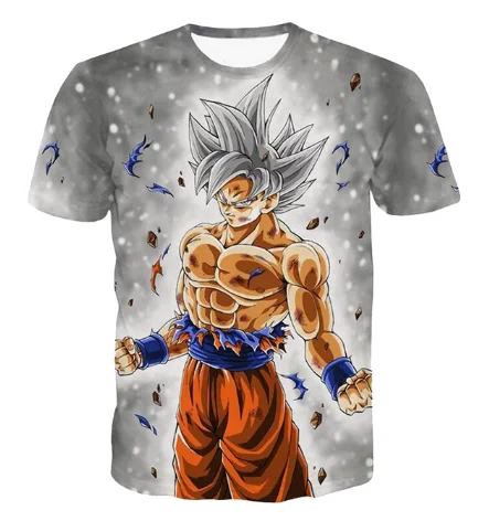 5 LISCN Летняя мода Мужская Женская толстовка 3D принт аниме Dragon Ball Wukong футболка Повседневная унисекс короткий рукав Топ Набор - Цвет: 5