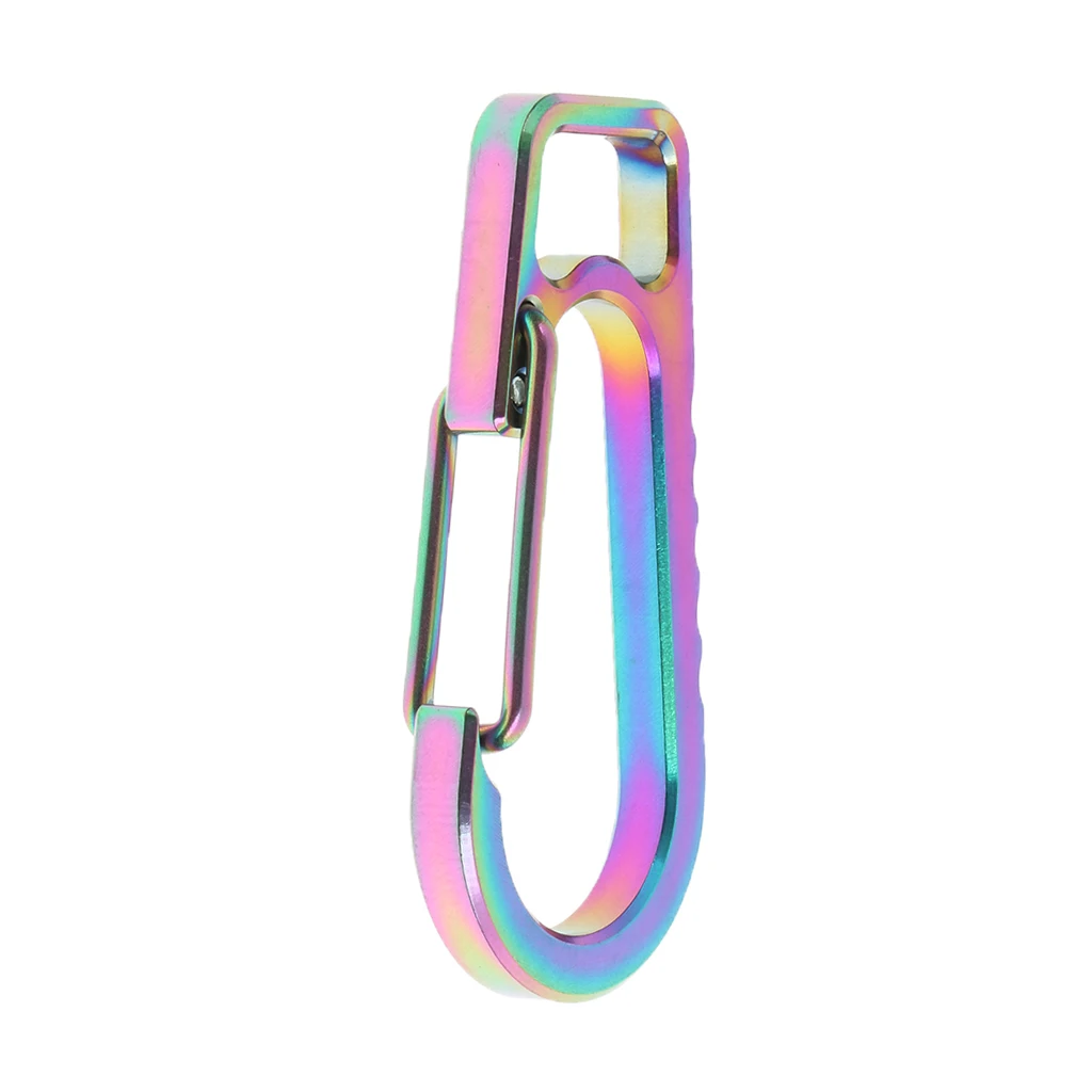 Outdoor Locking Carabiner Buckle Spring Snap Clip Hook Hanging Keyring Eyelet Keychain