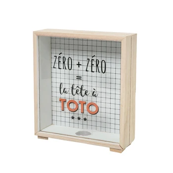 

Nordic ins Creative Wood fresh deposit Suitcase Piggy Bank bedroom table decoration sundry storage box props