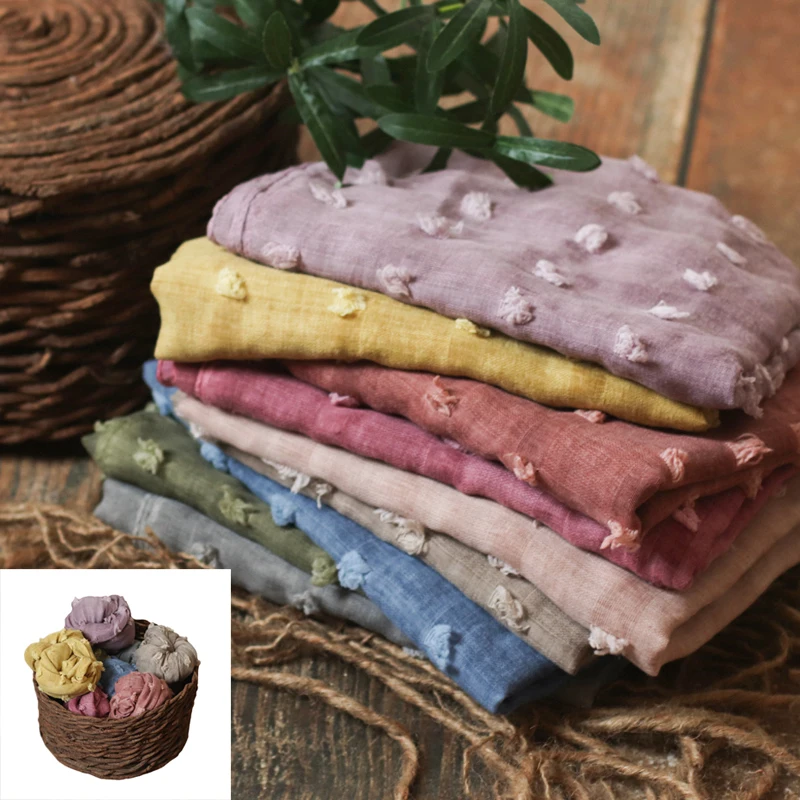 

Baby Wrap Baby Photo Props Baby Monthly Photo Baby Blanket Photography Fringe Layer Soft Textured Basket Stuffer