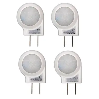 

4pcs LED US Plug in Night Light Dusk to Dawn Sensor Eye Caring Nightlight Room