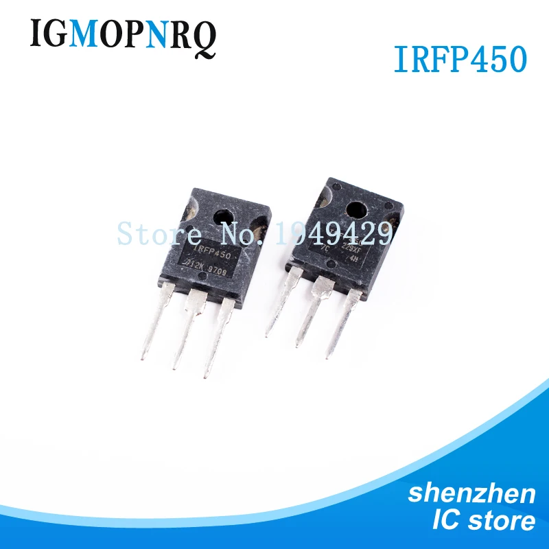 5PCS IRFP450 MOSFET N-CH 500V 14A TO-247 NEW