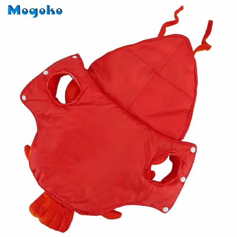 Mogoko, новинка, 1 костюм лобстера для собак и кошек, платье для косплея на Хэллоуин, Красная толстовка с капюшоном для щенков, теплая одежда, Размеры S/M/L/XL на выбор