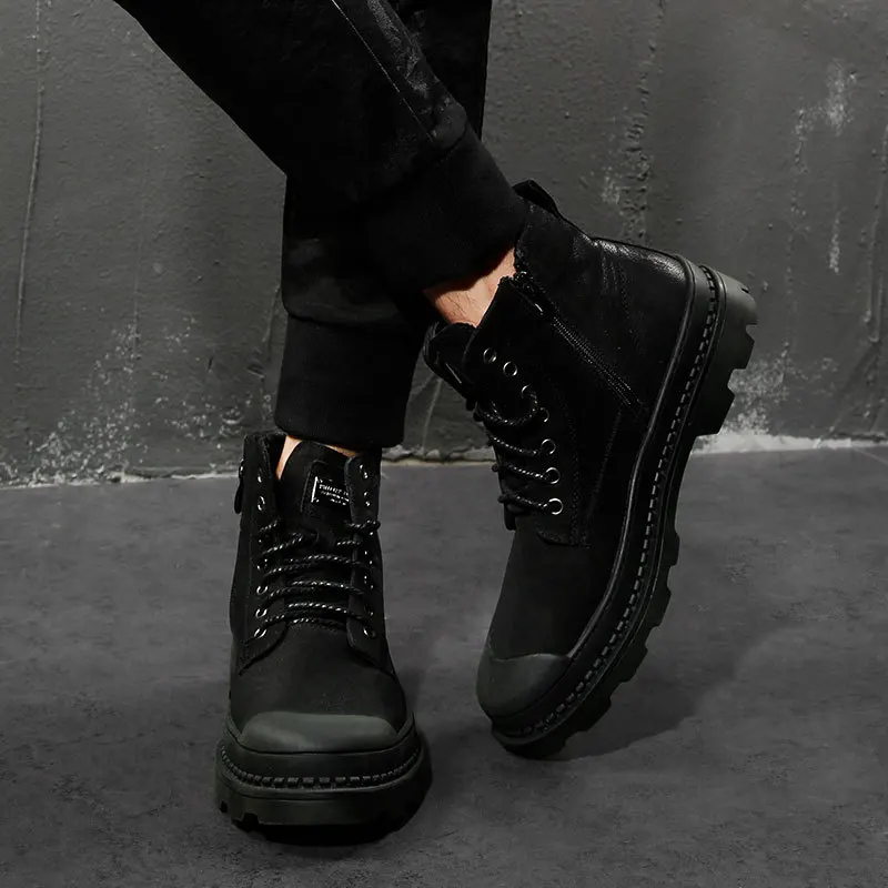 

MEN'S SHOES 2019 New Style Popular Sportsman MEN'S Leather Shoes Men Popular Genuine Leather Anti-slip Leather Shoes Leather Boo
