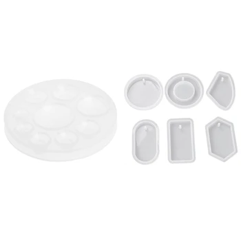 

1 Set Round Silicone Mold DIY Jewelry Pendant Mould Handmade Craft Making Tool