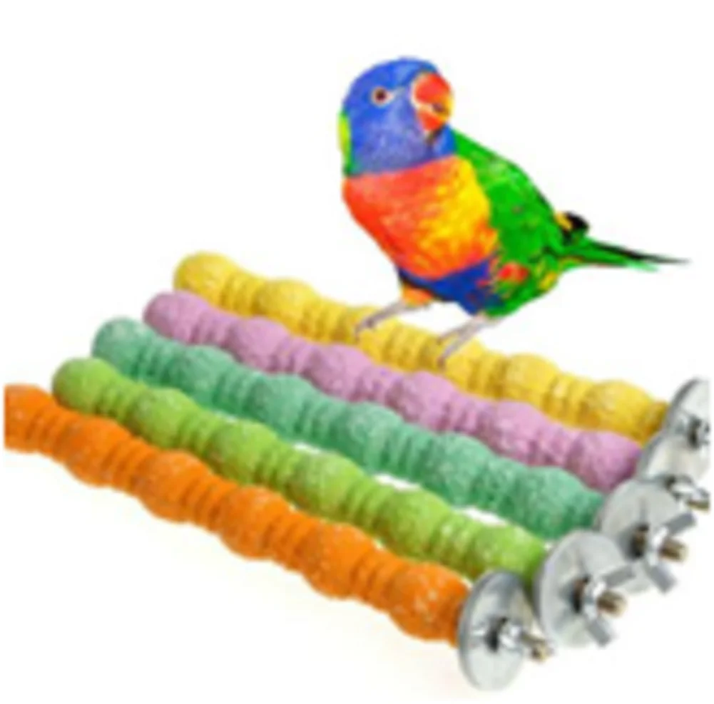 Jaula de soporte de esmeril de colores, loro mastica, nuevo