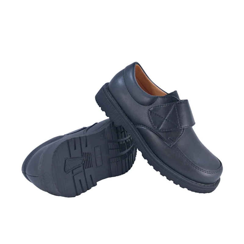Children's Casual Shoes Kids Leather Orthopedic Footwear British Boys Students Black School Uniform Flats Sandals 8 Years Old