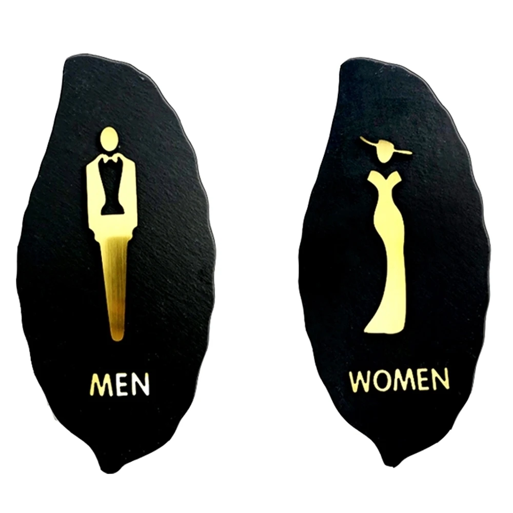 Grade Bathroom High Sign Wc Toilet Door Indicator Signage Creative Personality Men Women Plate Acrylic | Дом и сад