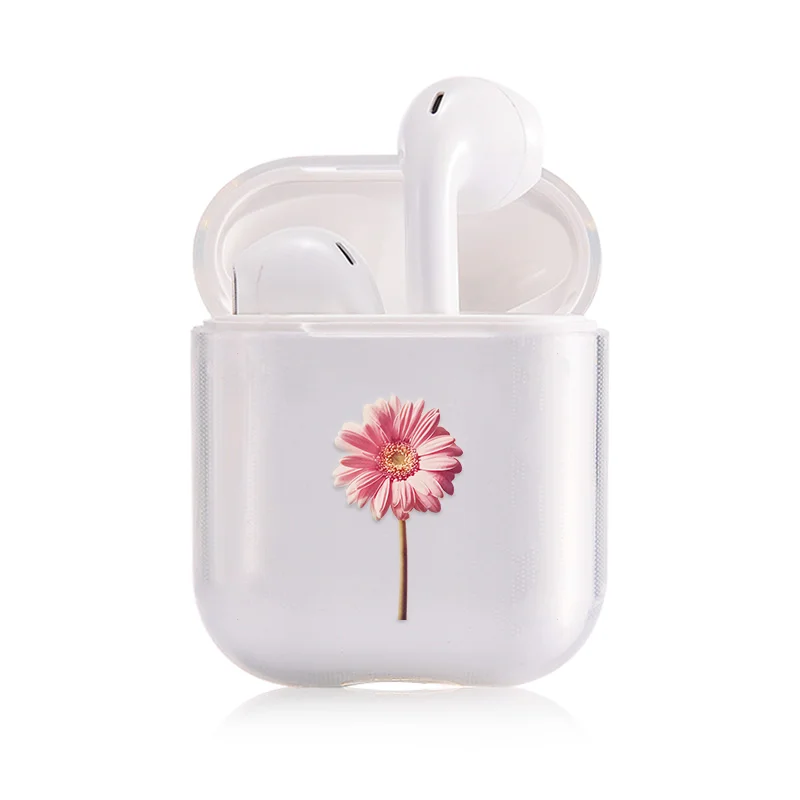 I000078 Мягкий чехол для наушников для Apple Airpods 1/2 противоударный чехол для Apple гарнитура для Airpods чехол s Маргаритка Защитные чехлы для пар - Цвет: I000078