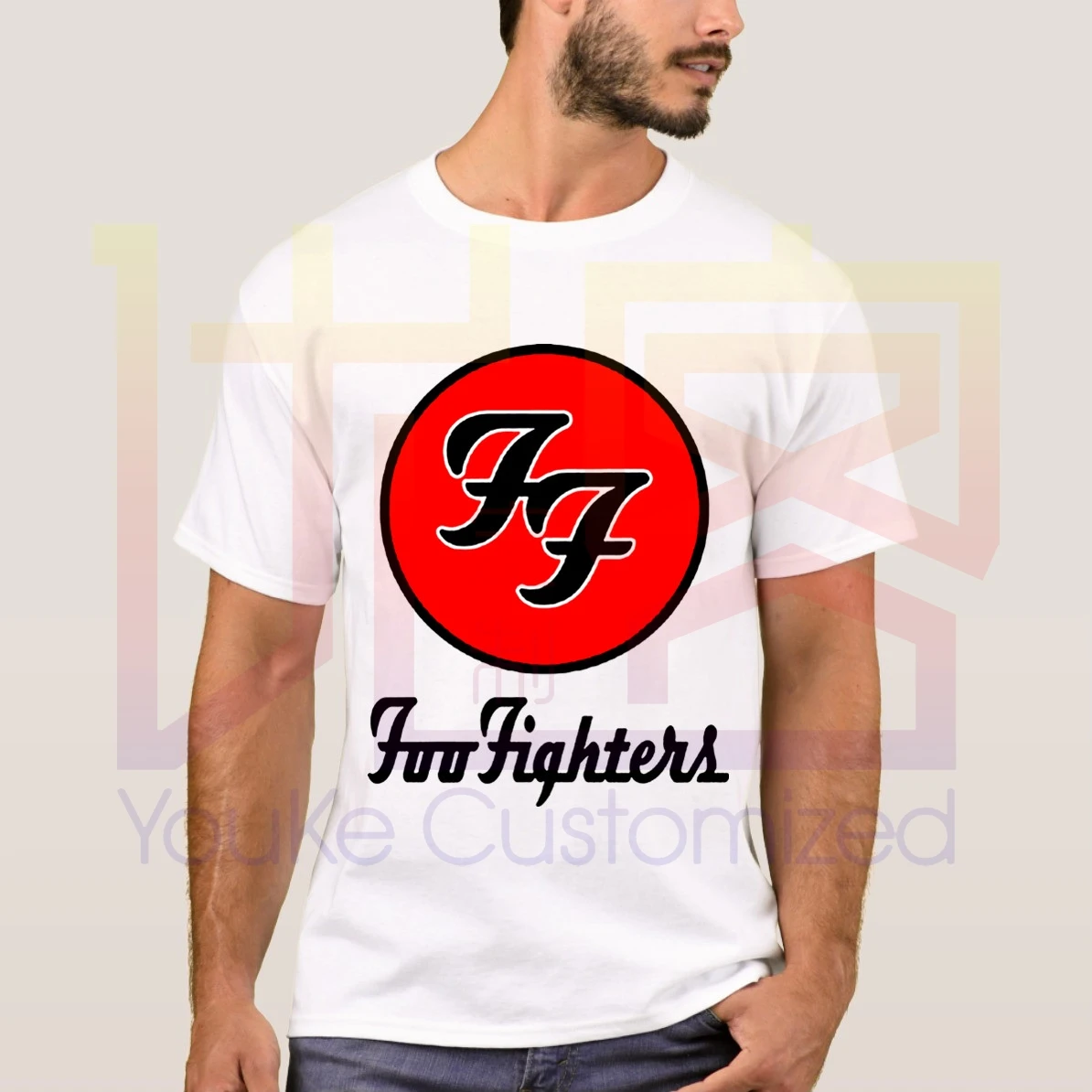 Новые 2020 летние Foo Fighters Логотип 100% одежда из хлопка на каждый день Мужская