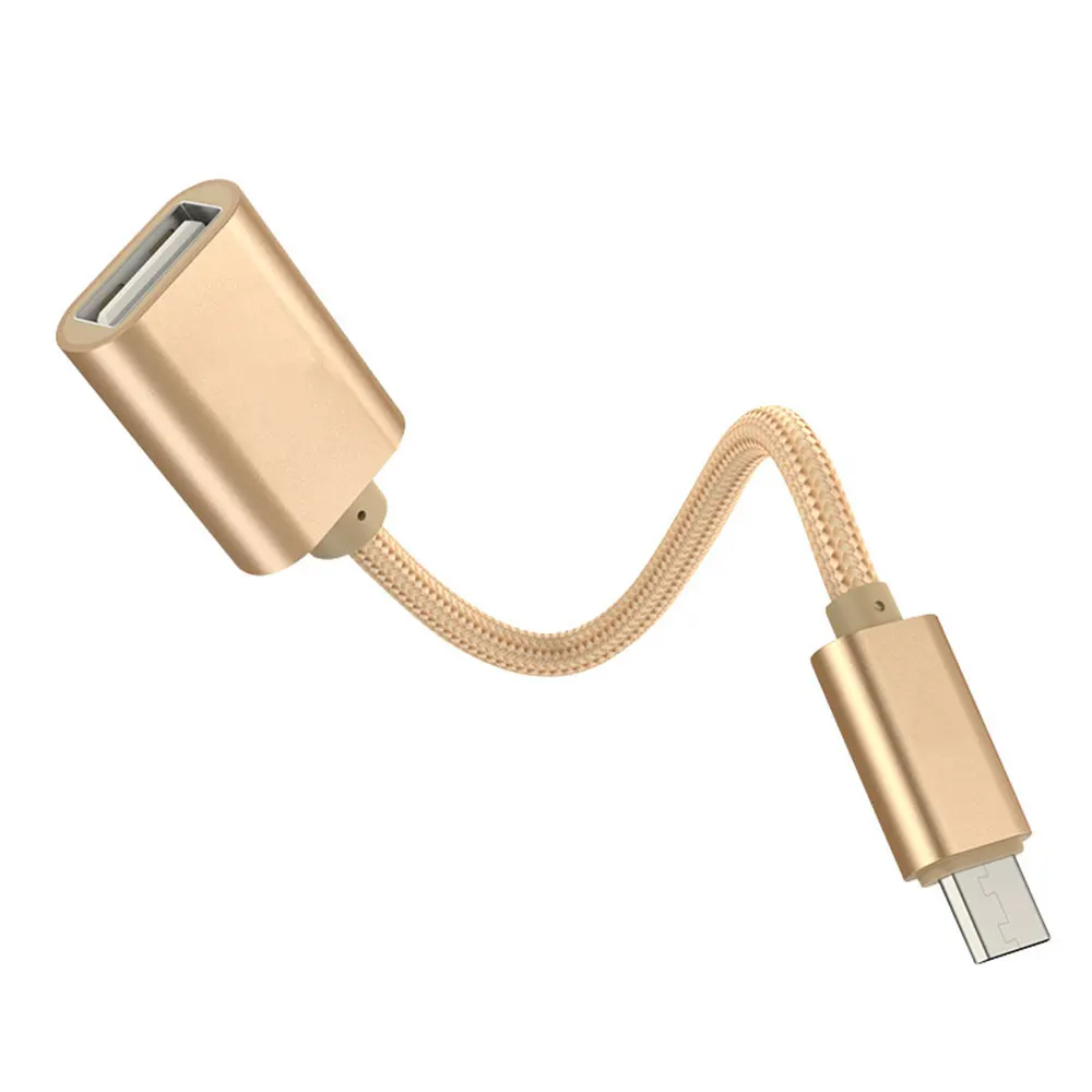 

KISSCASE 18 cm OTG Cable USB 2.0 Type-C to Micro USB Connector For iPhone XR Audio Frequency Transfer Line Interface Adapaters
