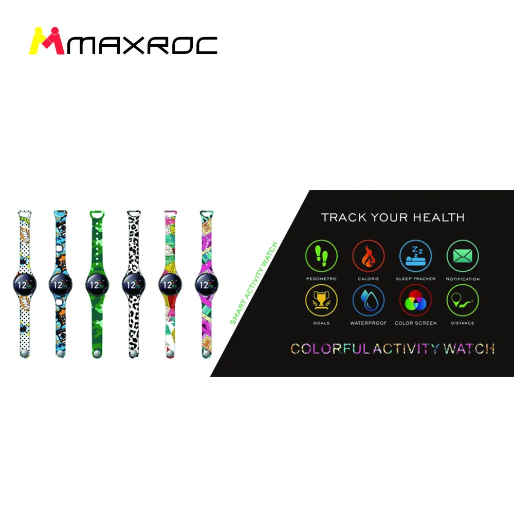 MAXROC 1,3 ''W03C ips умный Браслет мониторинг сна g-сенсор несколько видов спортивной активности трекер