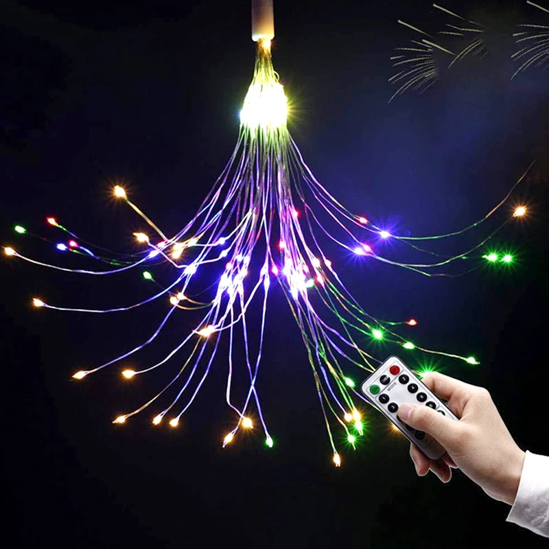 Fairy Light 120LED Multicolor Fairy String Light Landscape Lamp Yard Garden Romantic Fairy String Bouquet Shape Xmas Decor