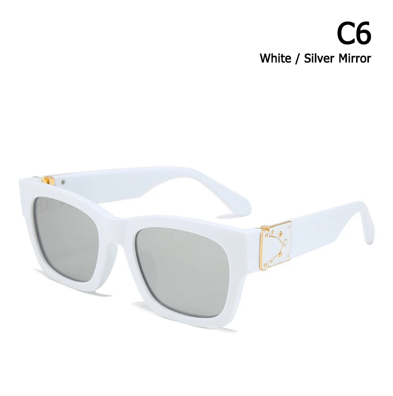 JackJad модные современные квадратные винтажные градиентные солнцезащитные очки крутые уникальные Популярные брендовые дизайнерские солнцезащитные очки Oculos De Sol 2138 - Цвет линз: C6