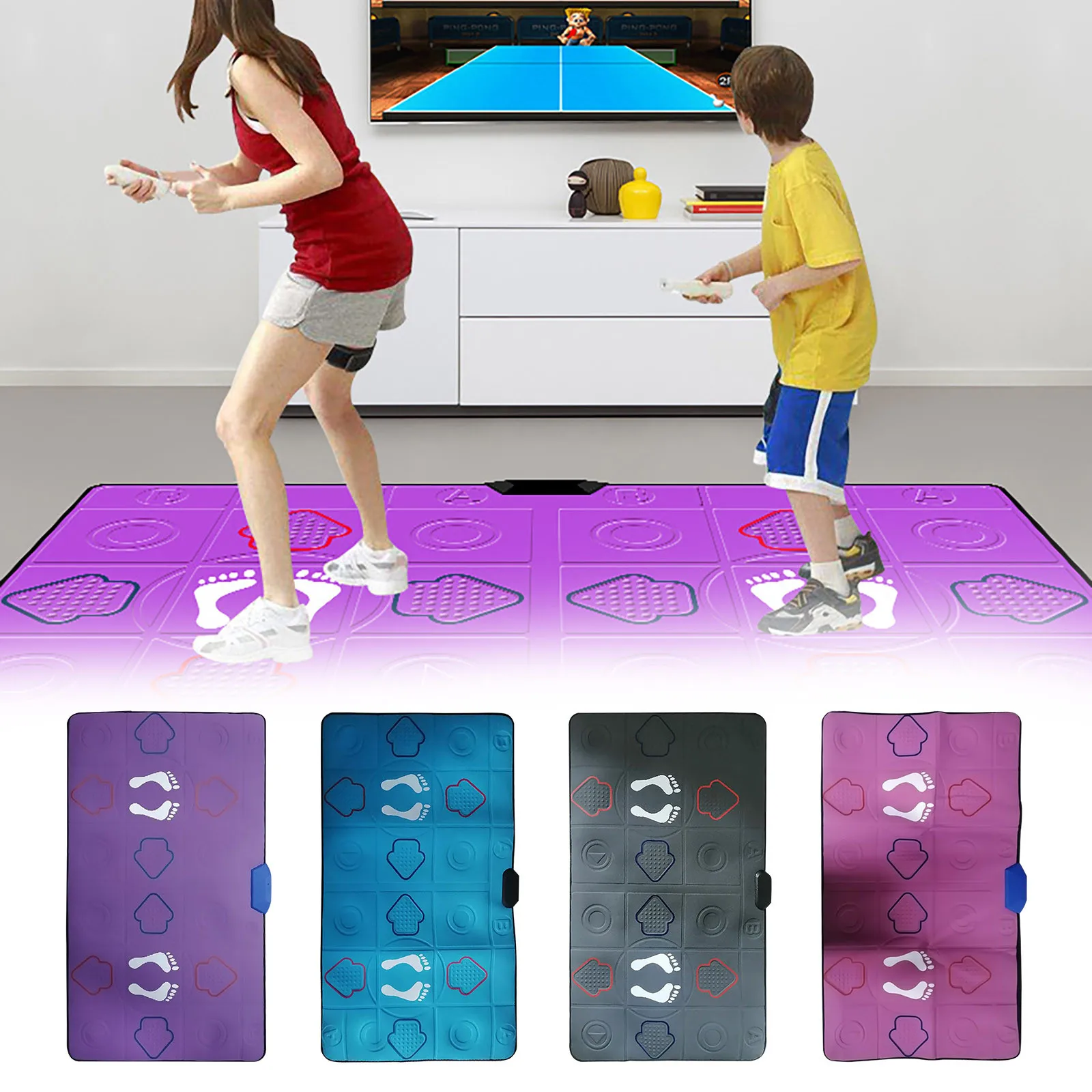 Relefree Double Human Dance Blanket Pads Computer Tv Slimming Dancer Blanket Mat Pad With Two Handle Sense Game For Pc Tv #3#g3