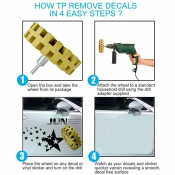 

Equipment Grinding Wheel Eraser For Adhesive Sticker Removing Practical