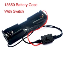 18650 obudowa baterii z przełącznikiem 1 gniazdo 3 7 V pudełko na baterie litowe zestaw DIY pojedyncza sekcja 18650 tanie tanio SZEKS Brak CN (pochodzenie) 18650 Battery Box With Switch