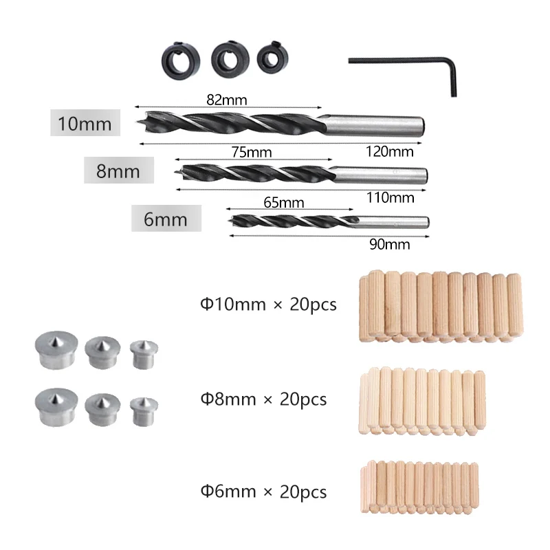 Дюбель джиг 6 8 10 мм сверла для дерева ручной деревообрабатывающий сверло направляющая ABS карманное отверстие джиг комплект с коробкой