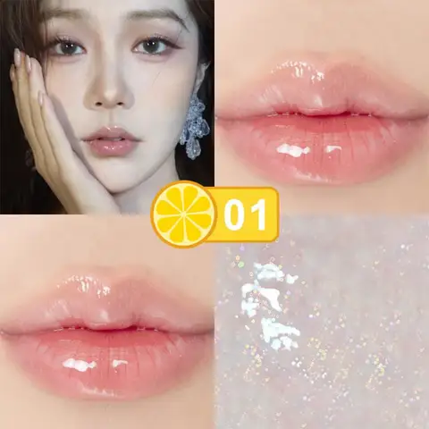 Lip Gloss No-decolorize Girl Gift Lip Oil Mirror Lip Makeup Color Rendering Cosmetic Moisturizer Volumising Lips TSLM1