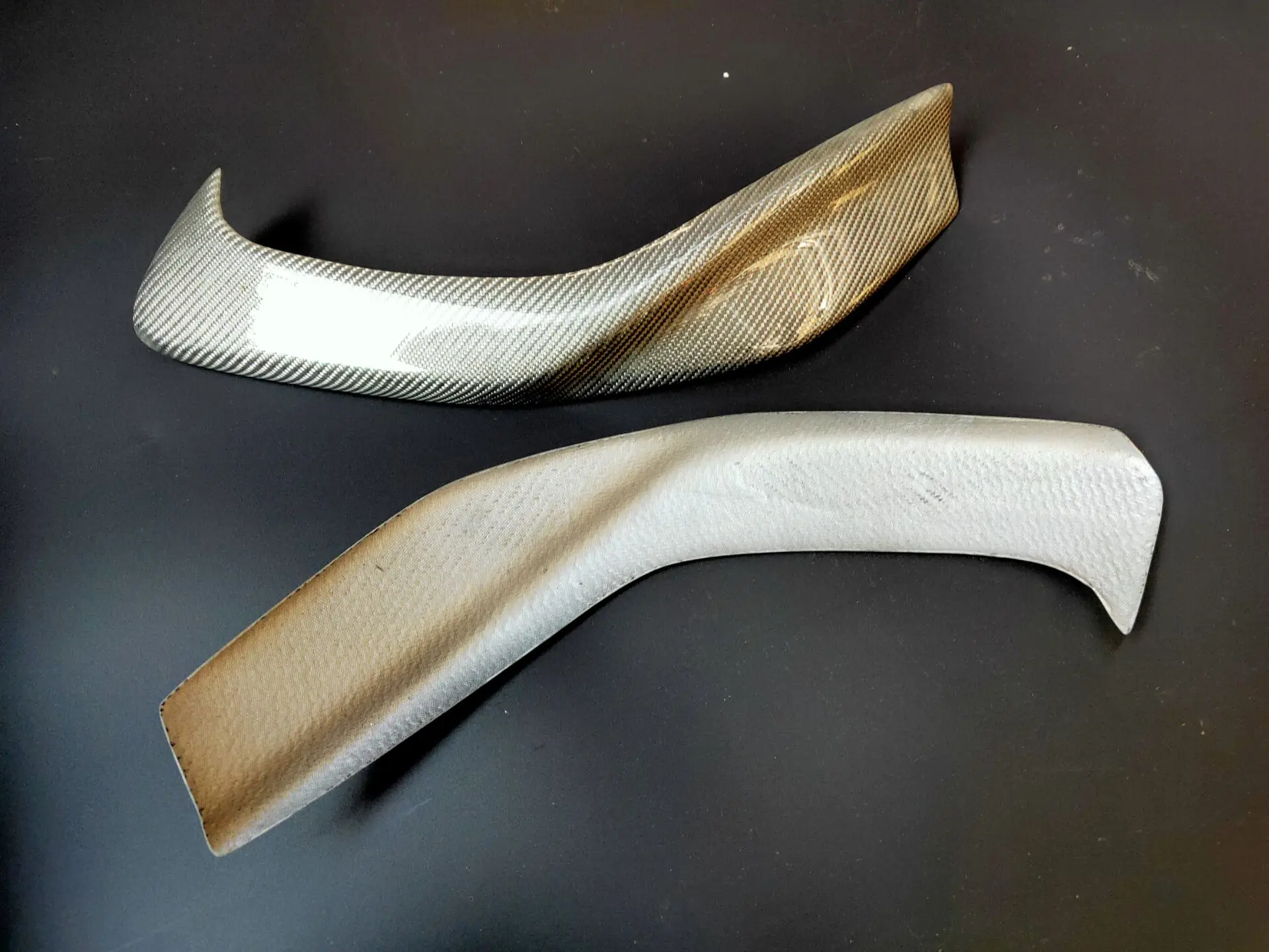 Серебро углеродного волокна фары веки брови для 1997-2001 Honda Prelude 1998 2000