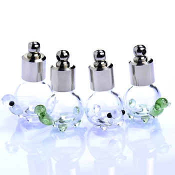 

50pcs/lot discount screw cap diy pendant cute animal shapes glass bottle vial jewelry