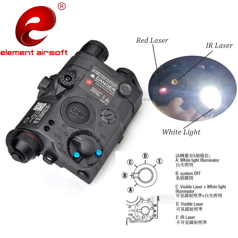 Тактический фонарь Element страйкбольный охотничий свет Surefir M600 PEQ 15 Красный ИК для