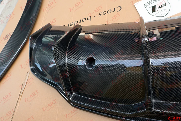 Z-ART для Tesla модель 3 задний диффузор из углеродного волокна модель 3 в задняя Губка из углеродного волокна для Tesla модель 3 задний подбородок из углеродного волокна