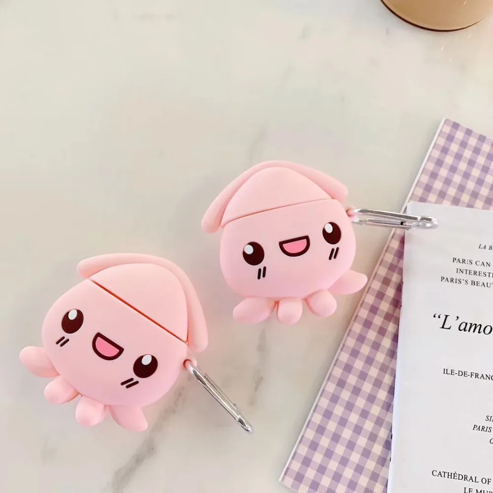 INS Octopus Мягкий силиконовый чехол для Apple Airpods чехол для Airpods pro чехол Bluetooth наушники чехол