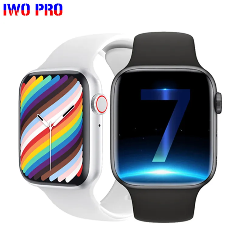 IWO W37 Series 7 Smart Watch 2021 Men Bluetooth Call 1.75 Inch Split Screen Password Sports Smartwatch For HUAWEI Xiaomi | Электроника