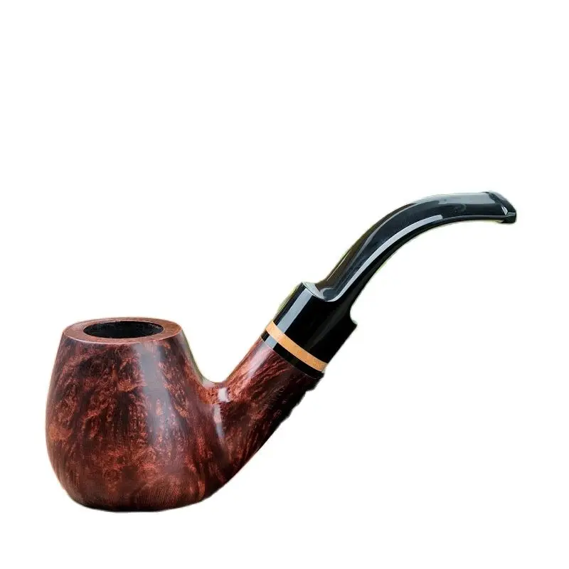 

Деревянная курительная трубка Briar с фильтром 9 мм, курительная трубка изогнутого типа, курительная трубка ручной работы из твердой древесины, курительная трубка, подарок, аксессуары 10 шт.