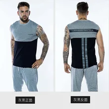 Стиль, спортивные майки из чистого хлопка, мужские повседневные свободные дышащие майки без рукавов с круглым вырезом