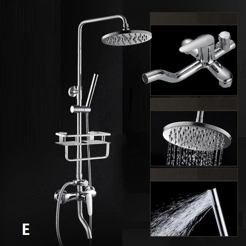 Handdouche Colonne De душ Preto Doucheset Ducha Duschsystem Ducha Chuveiro Лонгборда Eletrico Chuveiro сделать Banheiro набор для душа - Цвет: Version B