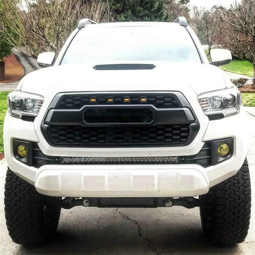 Автомобильный светодиодный фонарь 4 шт. передняя решетка Янтарная для Toyota Tacoma