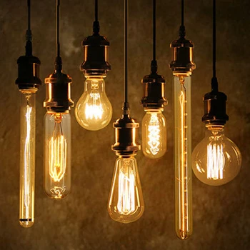 

40W Antique Vintage Retro Edison Bulbs E27 Spiral Incandescent Light ST64 A19 G80 Edison Lamp For Pendant Lamp Lighting