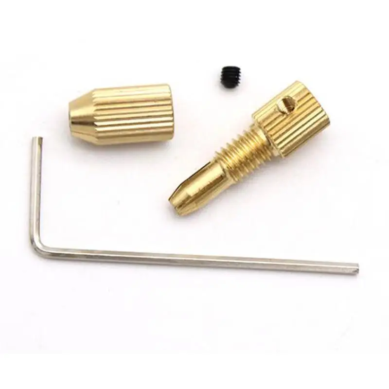 WINOMO Mini Copper Drill Chuck Drilling Adapter Converter Self-Lock Adaptor To Hold 0.8-1.1mm Drill Bits Converter Tool WINOMO Mini Copper Drill Chuck Drilling Adapter Converter Self-Lock Adaptor To Hold 0.8-1.1mm Drill Bits Converter Tool