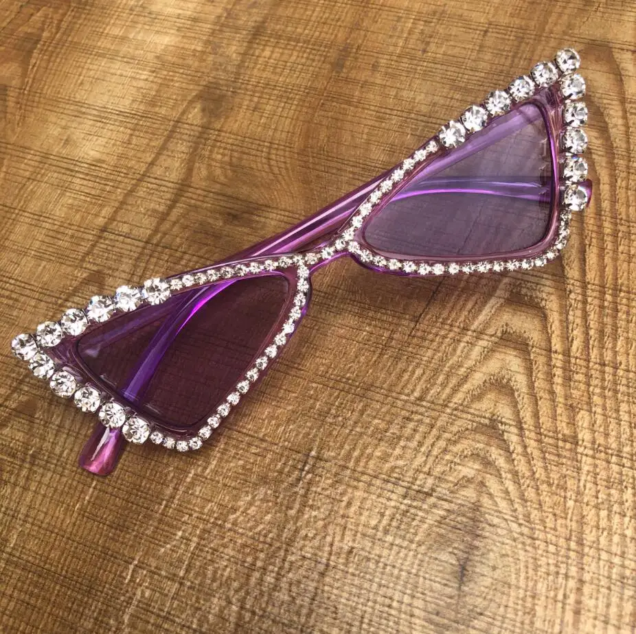 ZAOLIHU Baby Cat Eye Sunglasses Kids Diamond Crystal Sun Glasses UV400 Summer Shades Black Red Small Eyewear Luxury Gafas de