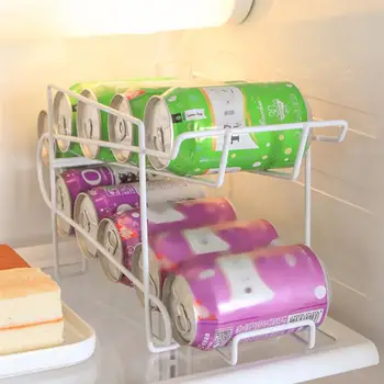 

1pc Iron Coke Hanger Portable Simple Beer Shelf for Fridge Home Wrought iron kitchen coke rack beer storage organizer