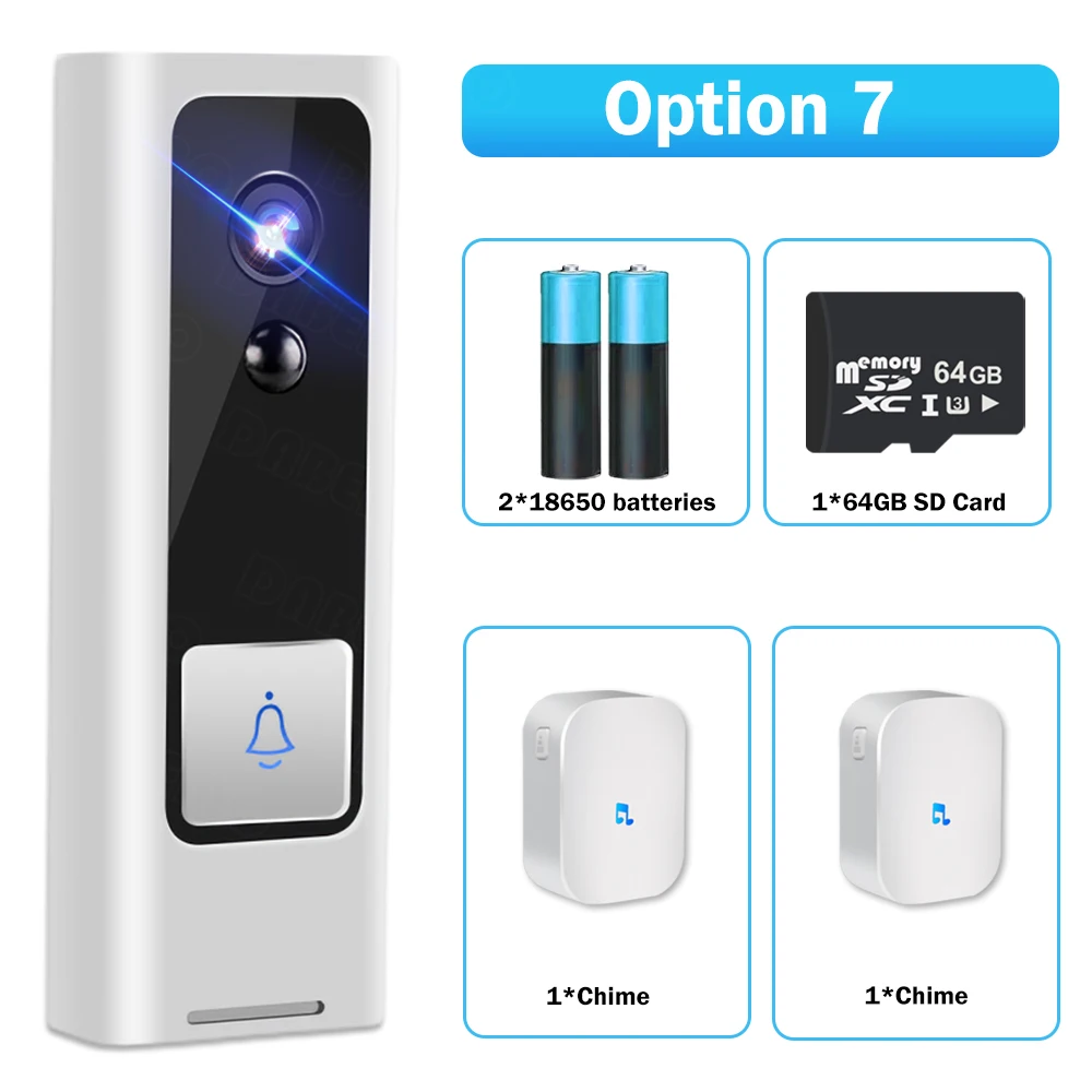 Smart Video Doorbell WiFi Wireless Camera Security Home Intercom Door Bell Two Way Audio HD IR Night Vision Door Phone Camera camera intercom system Door Intercom Systems