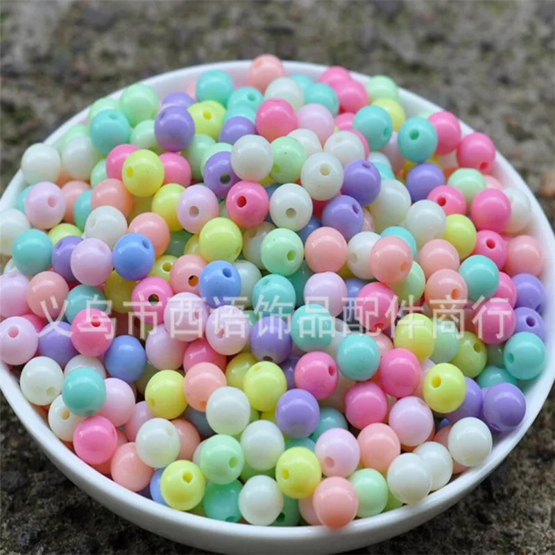 

mix colors 10mm Acryl Beads approx 180pcs acrylic beads Beaded Cross Stitch Accessory BD04